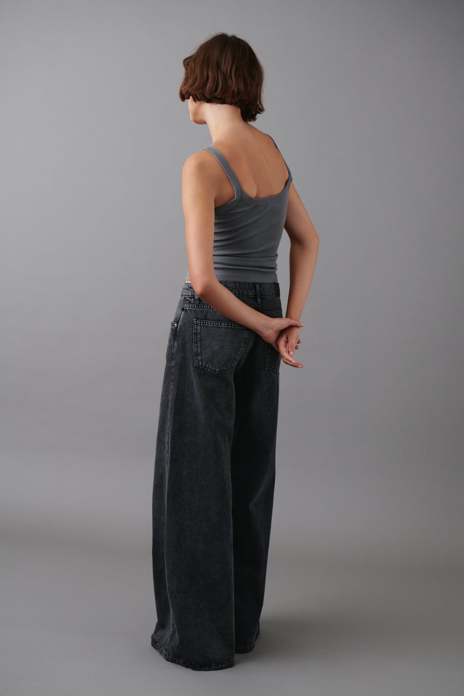 Slouchy wide jeans