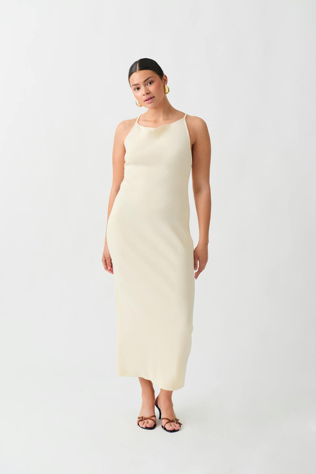 Knitted strap dress