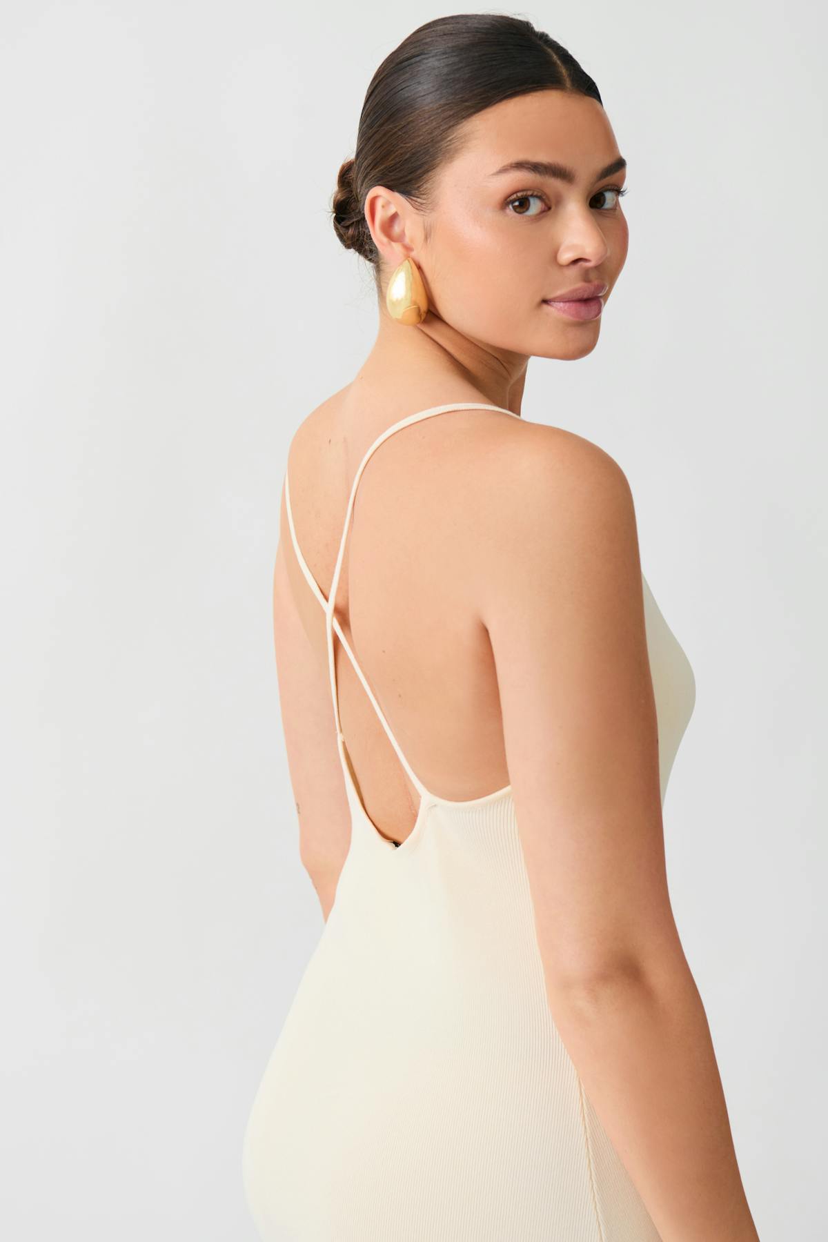 Knitted strap dress