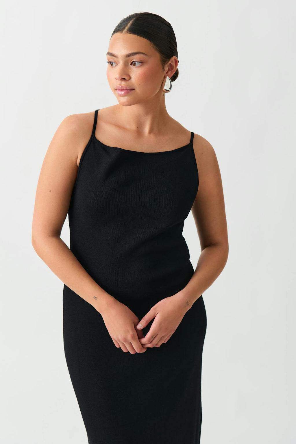 Knitted strap dress