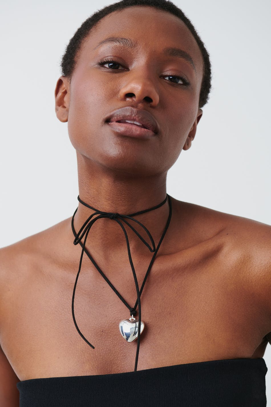 Heart strap necklace
