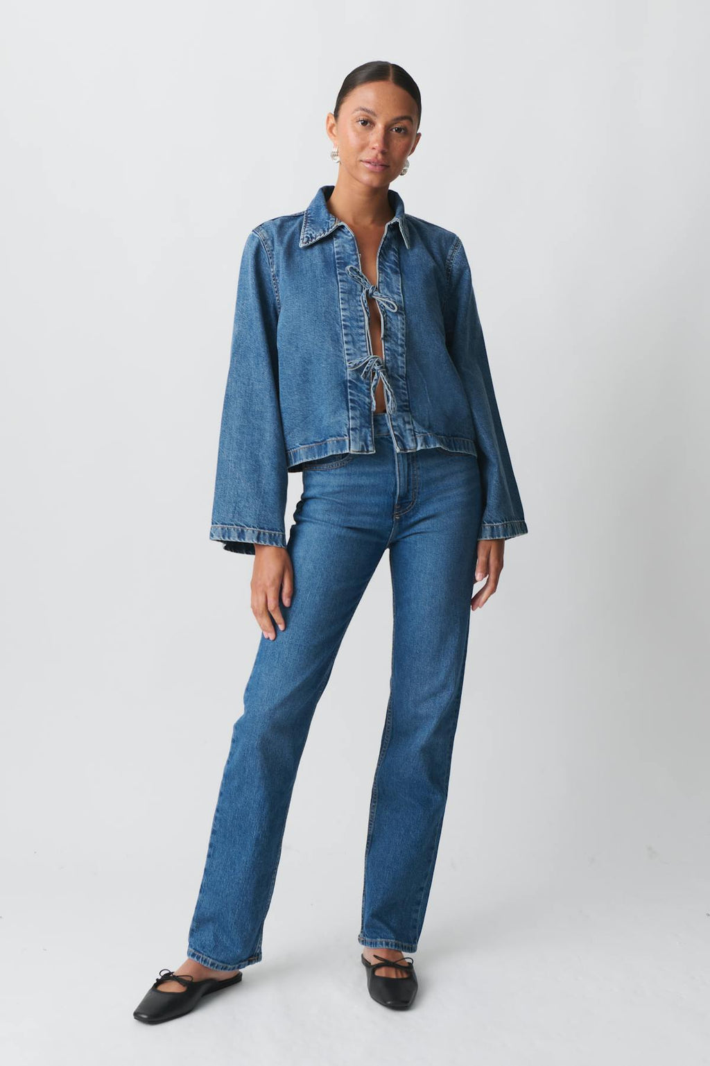 Mid straight jeans