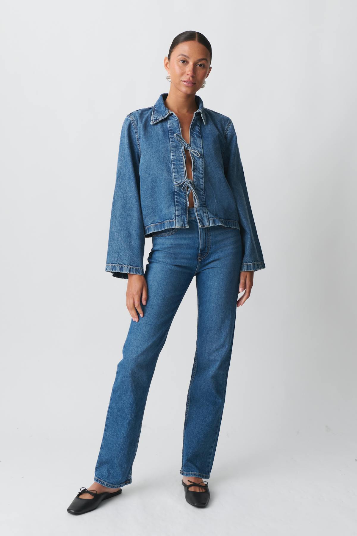Mid straight jeans