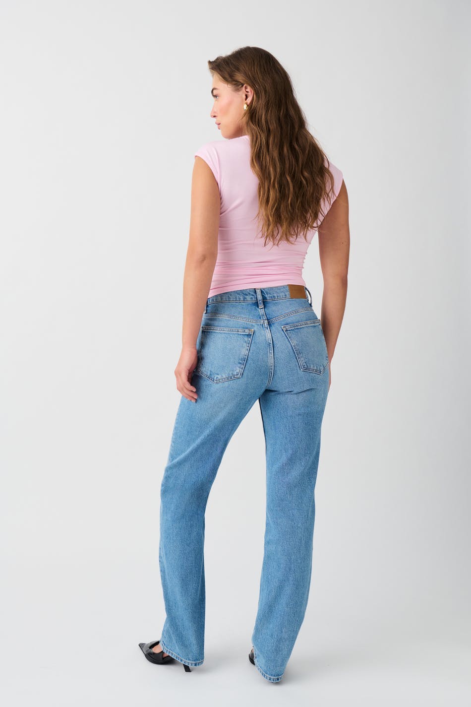 Mid straight jeans