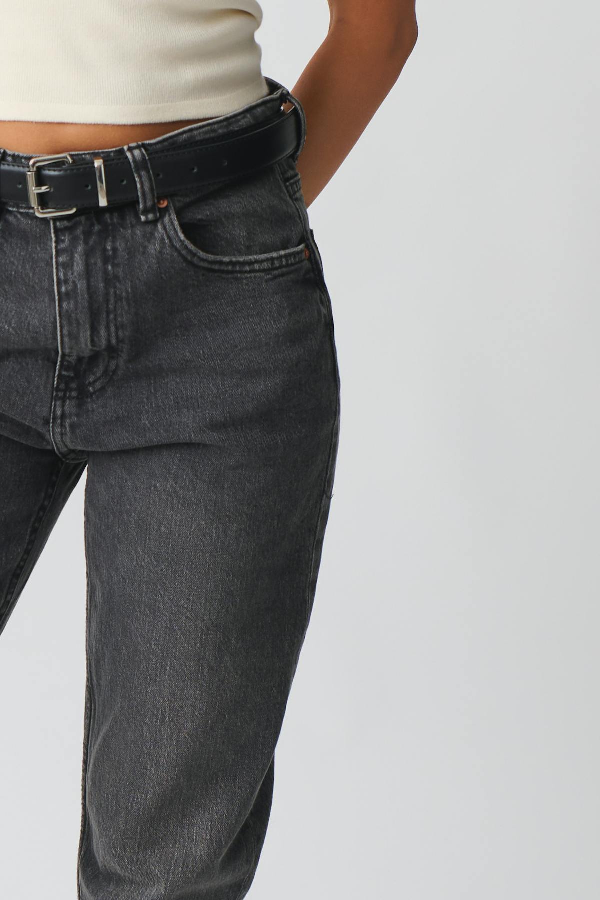 Mid straight jeans