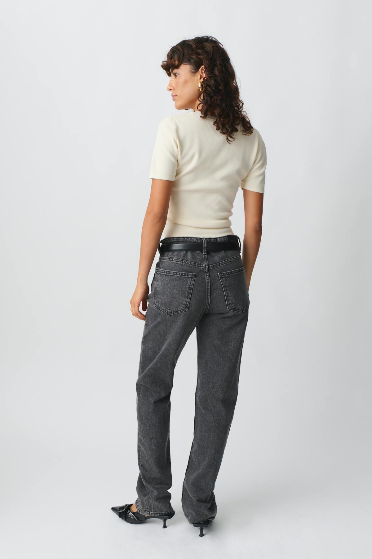 Mid straight jeans
