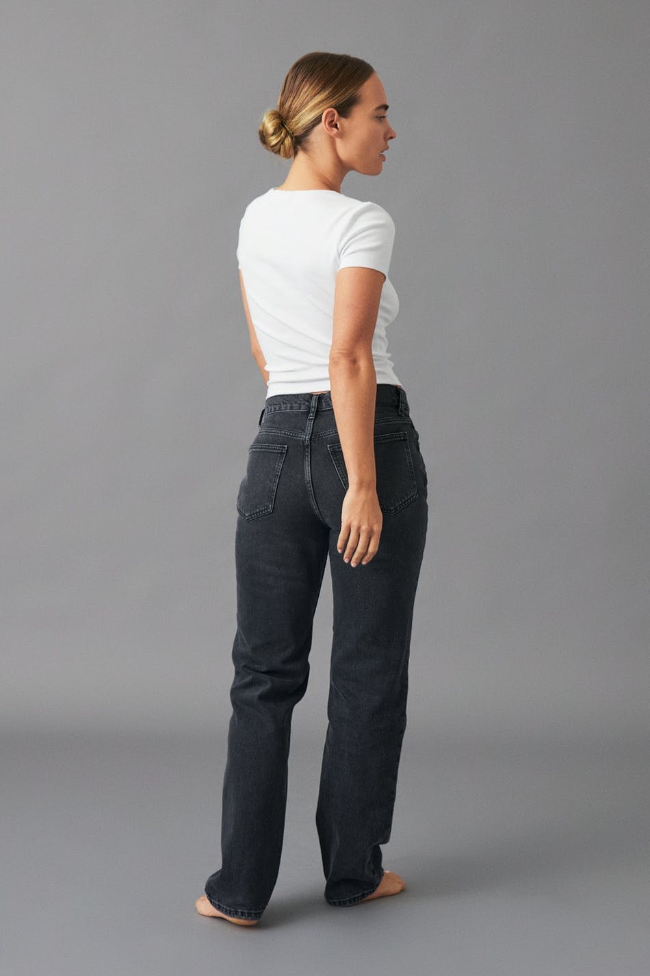Mid straight jeans