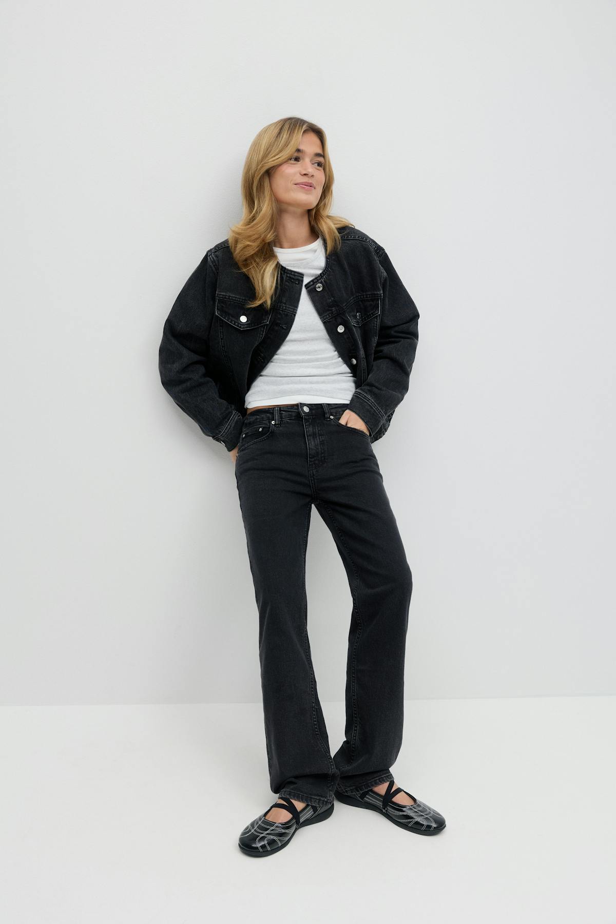 Mid straight jeans