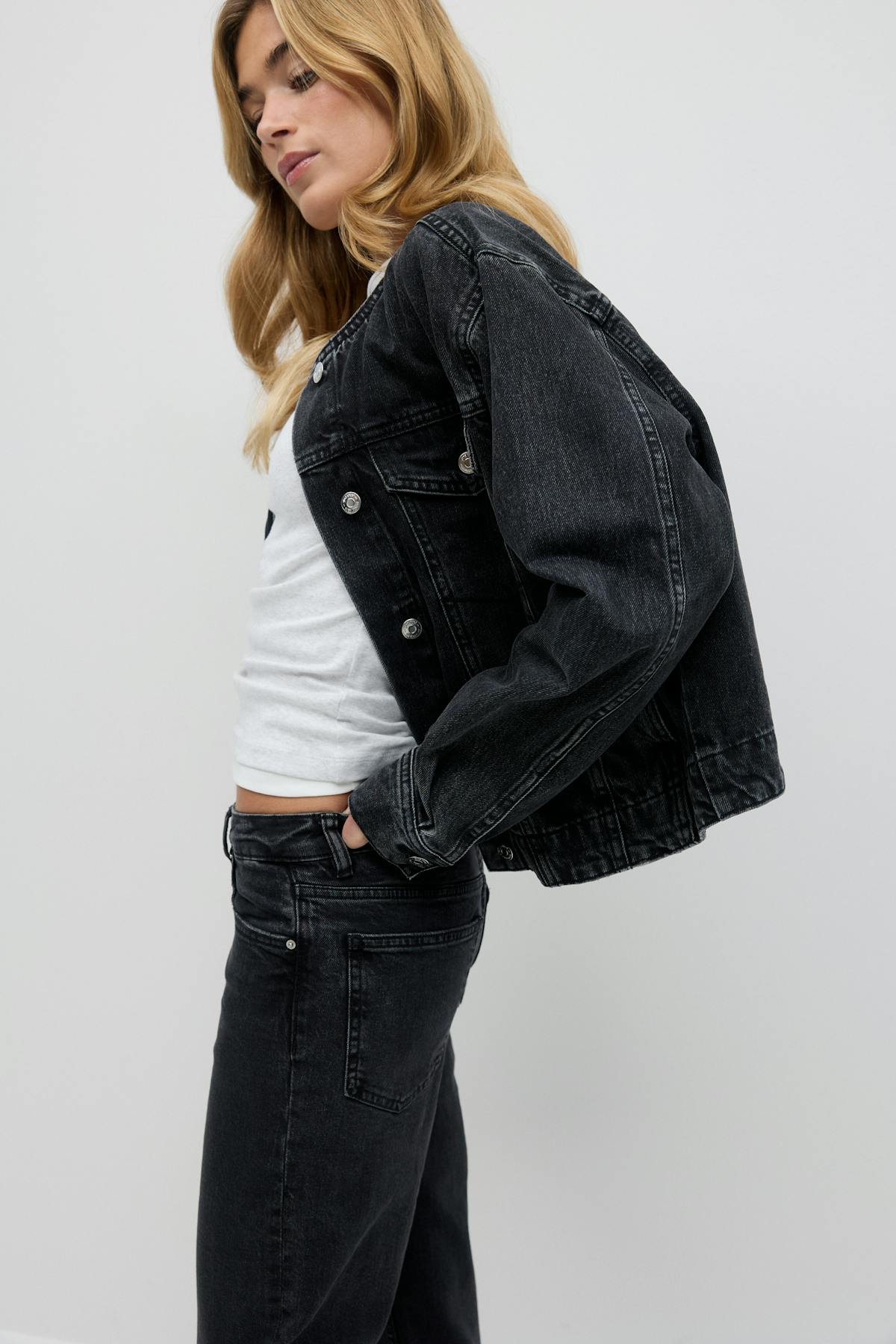 Mid straight jeans