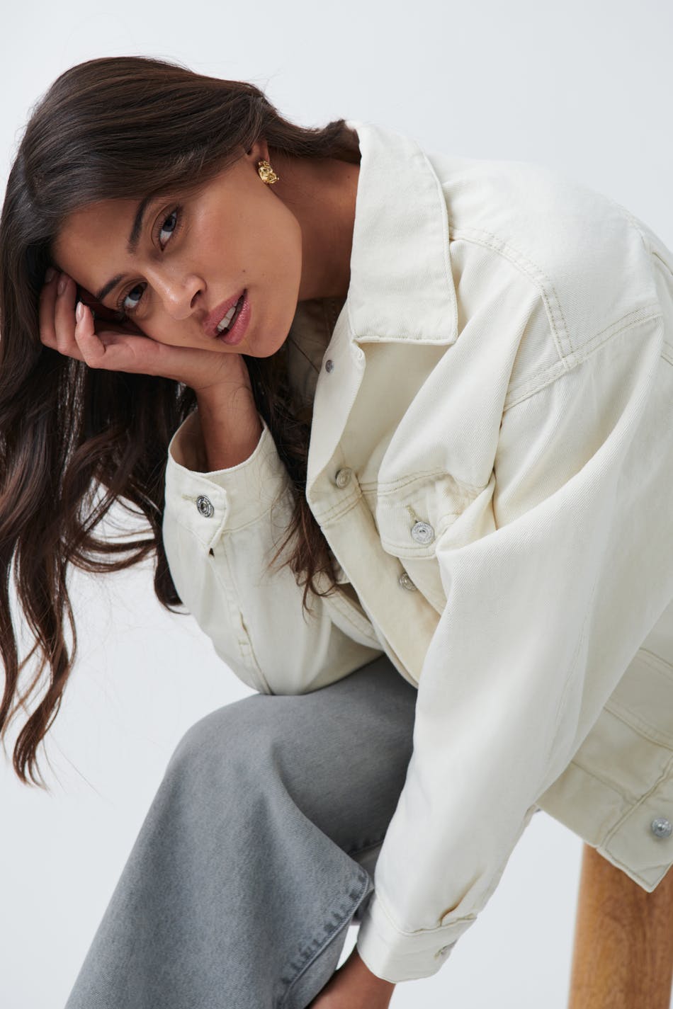 loose denim jacket