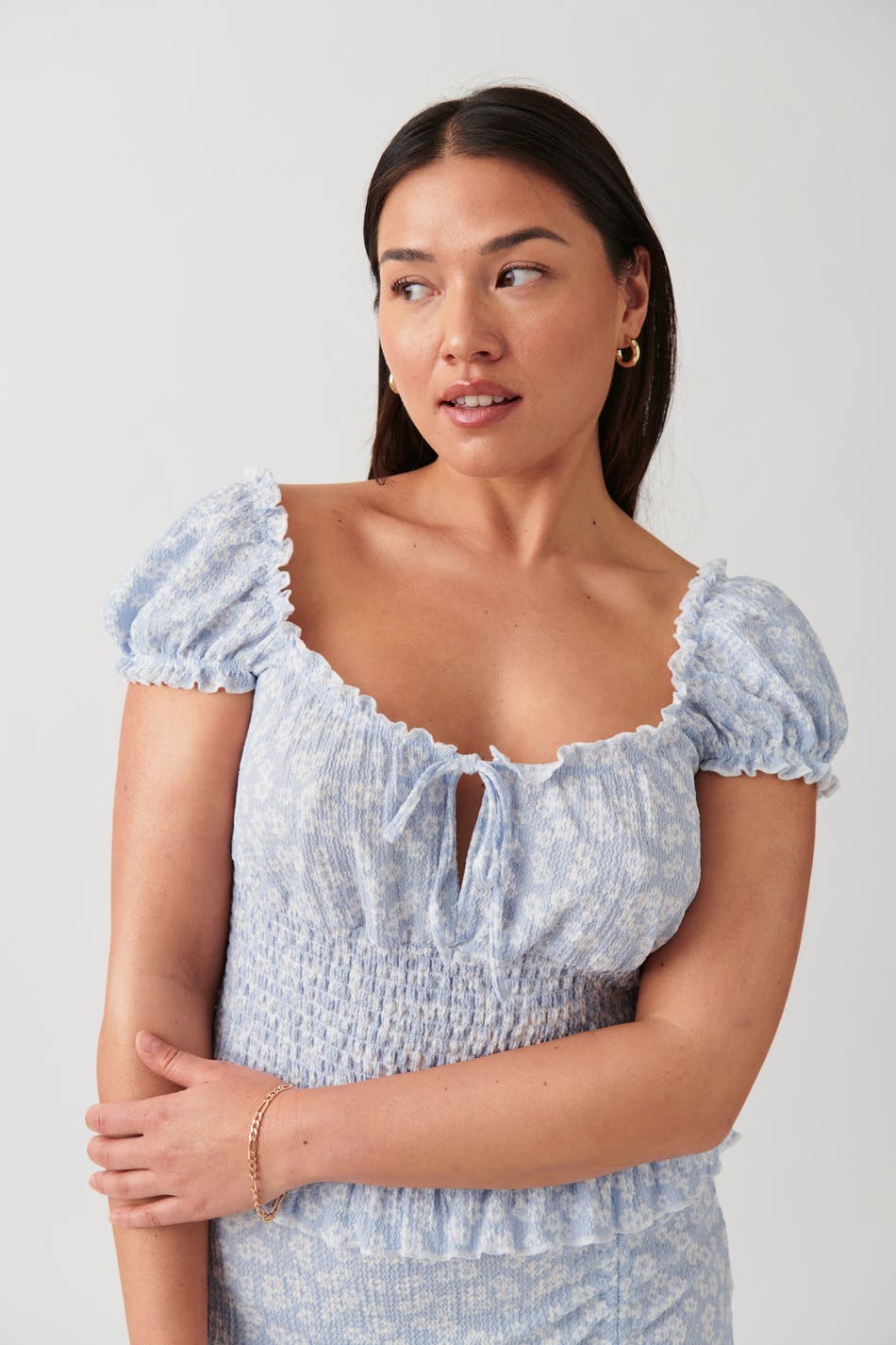 Smock frill top