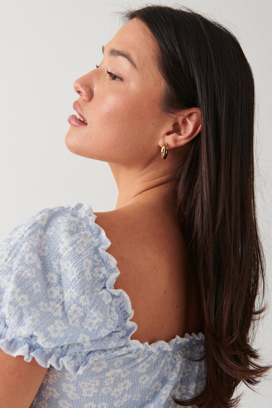Smock frill top