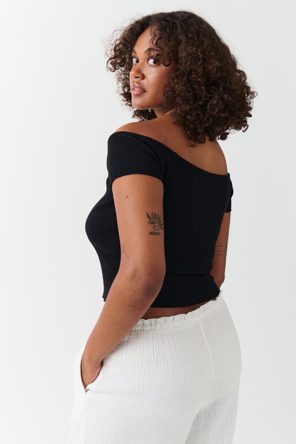 Heart shape rib top