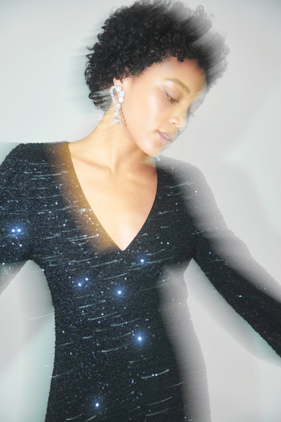 Sequin midi dress