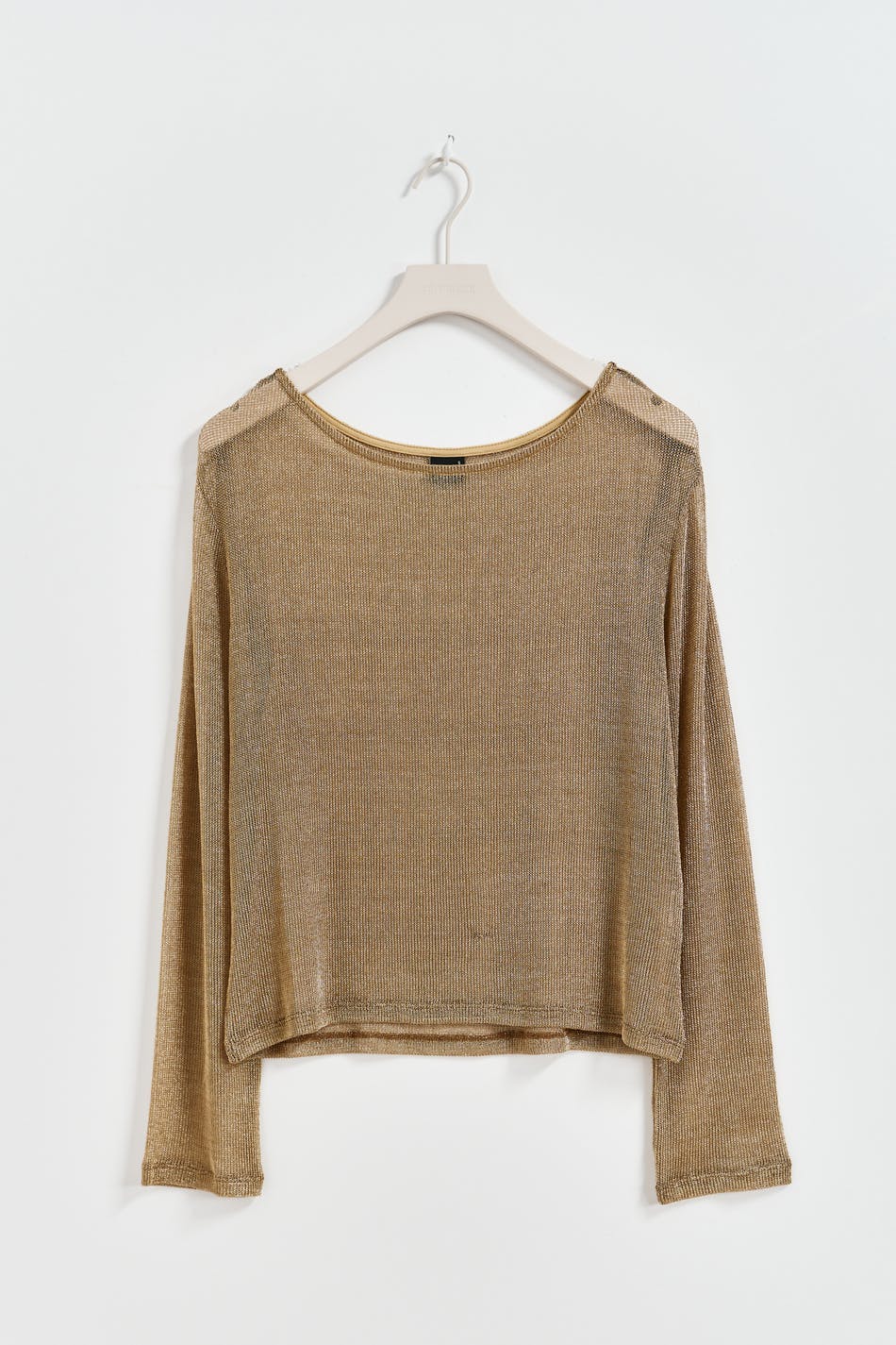 Metallic knitted top