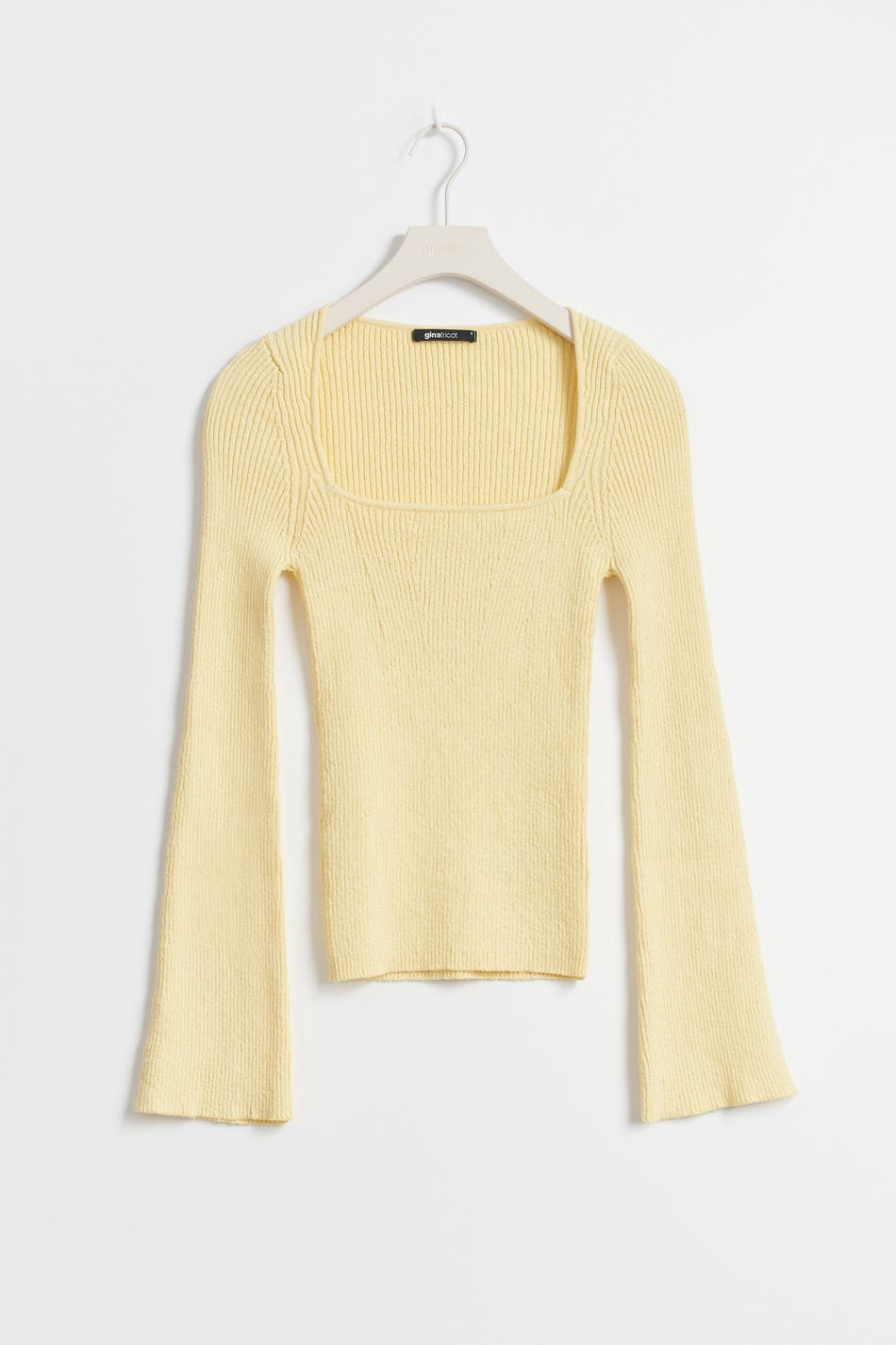 Wide sleeve knit top