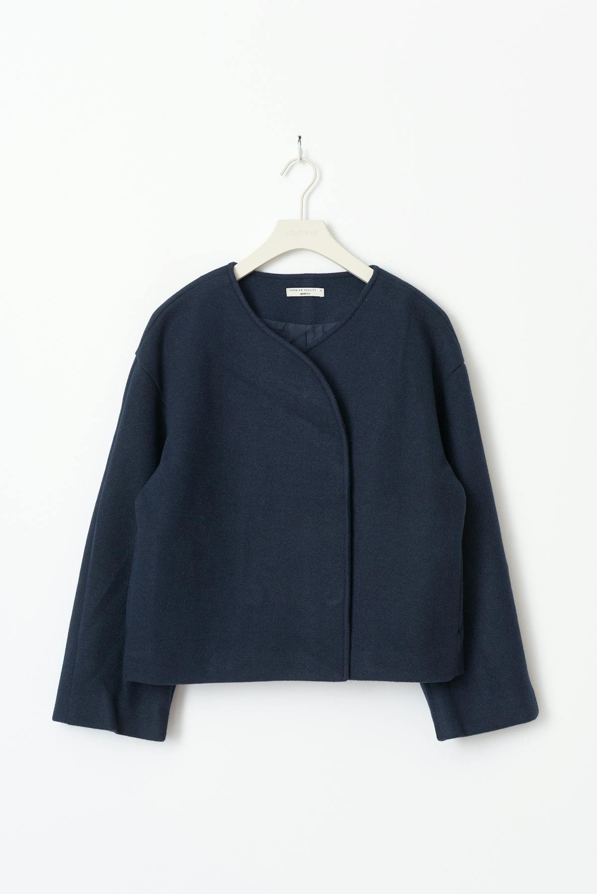 round neck short jacket