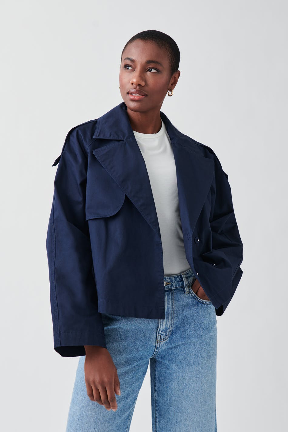 short trench coat