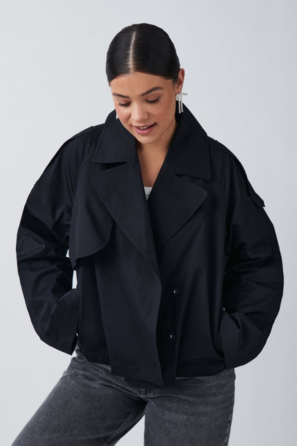 short trench coat