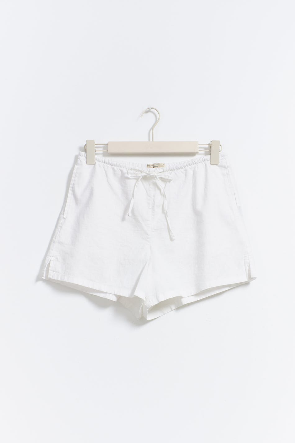 Relaxed linen blend shorts