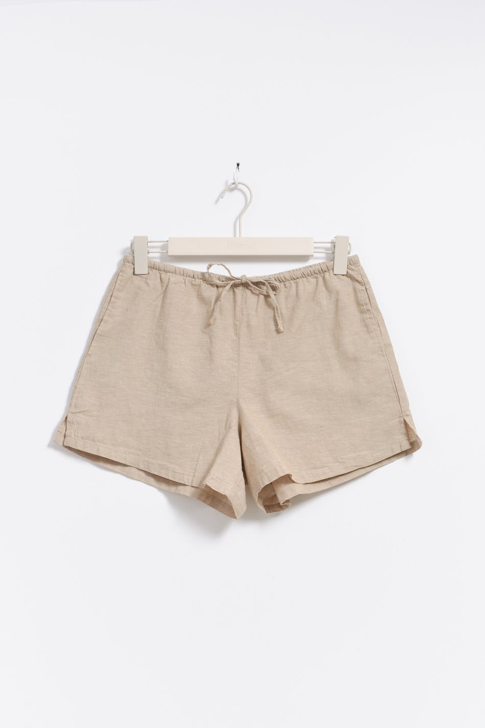 Relaxed linen blend shorts