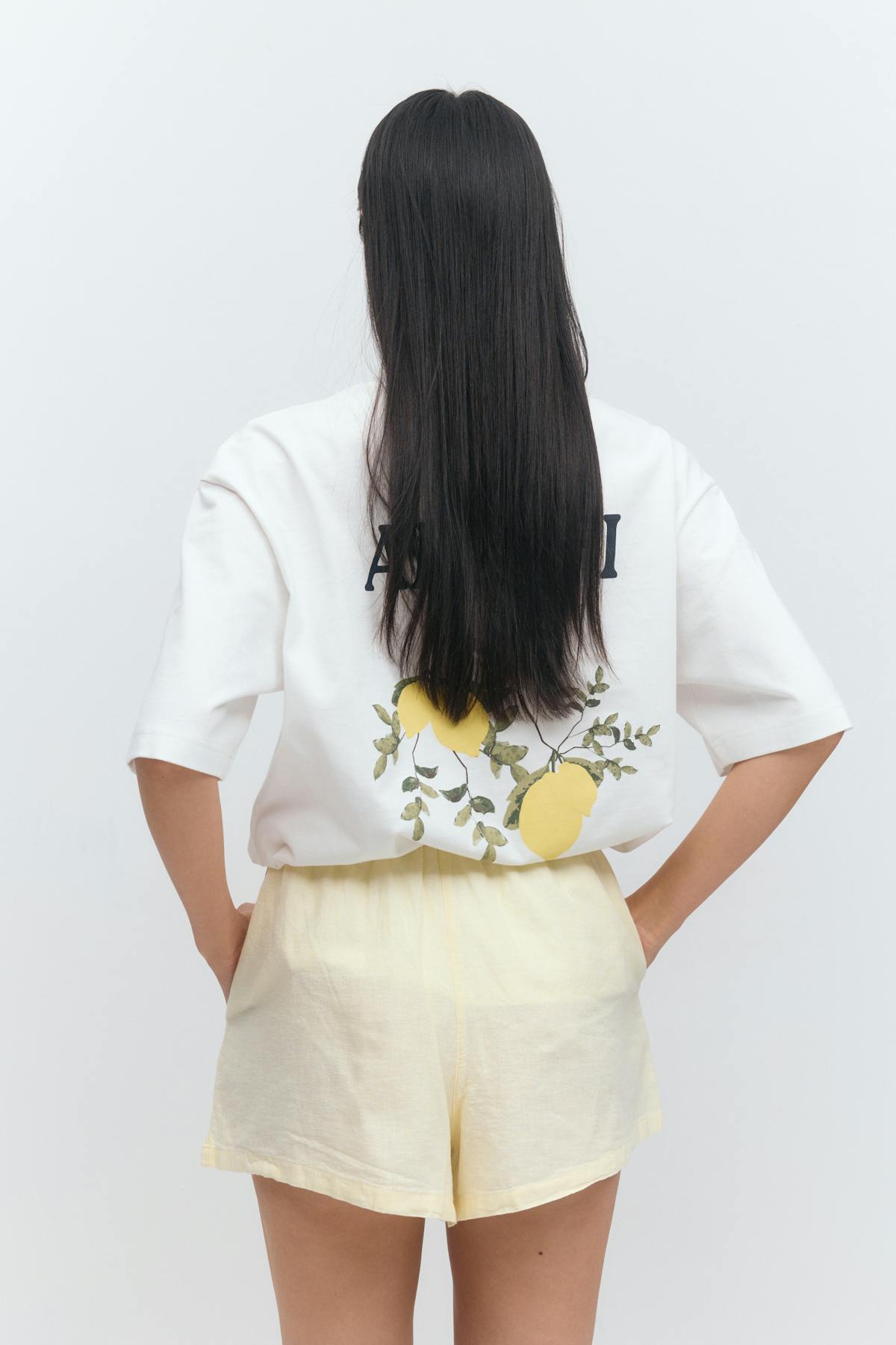 Relaxed linen blend shorts
