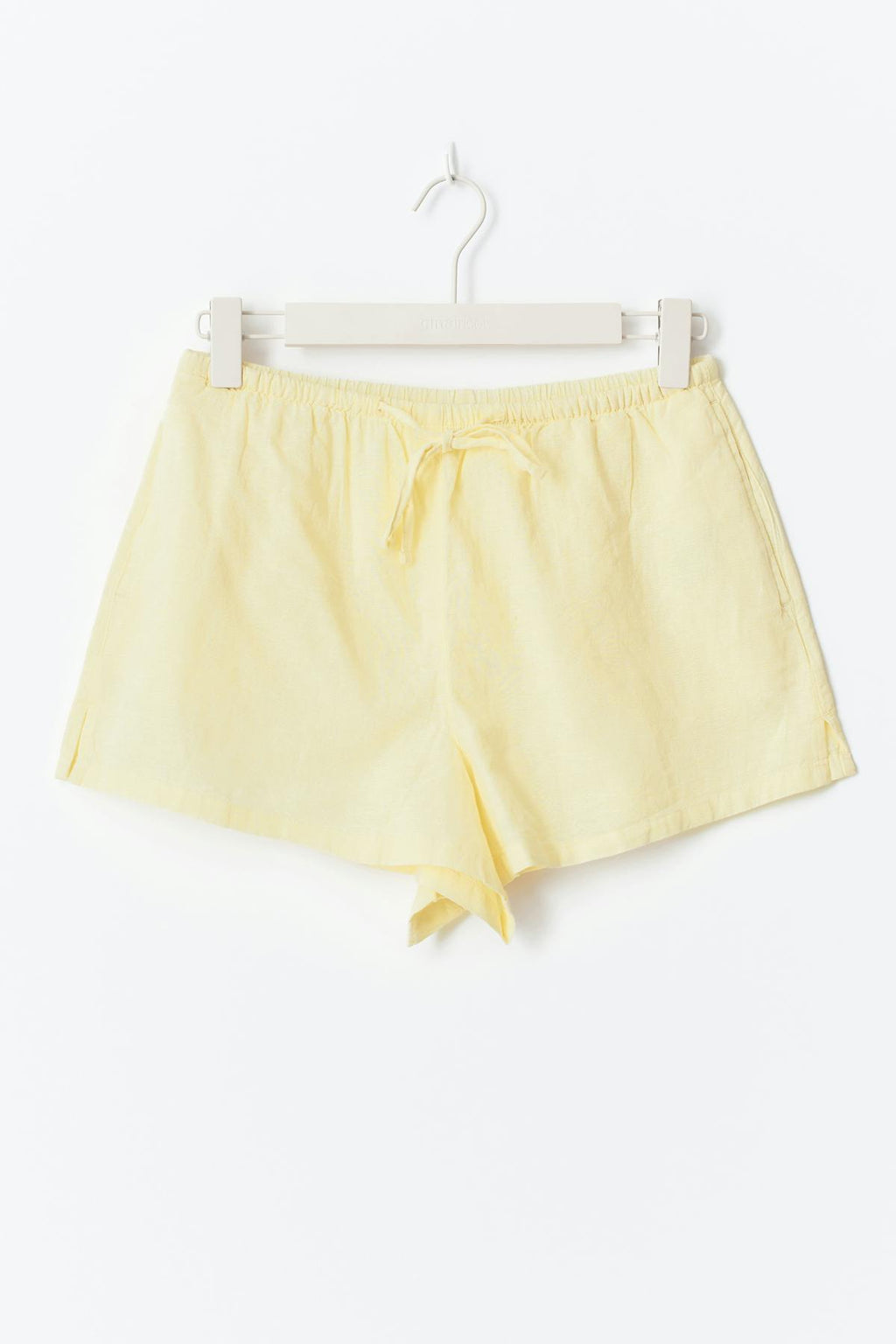 Relaxed linen blend shorts