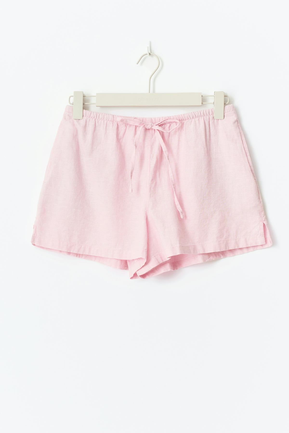 Relaxed linen blend shorts
