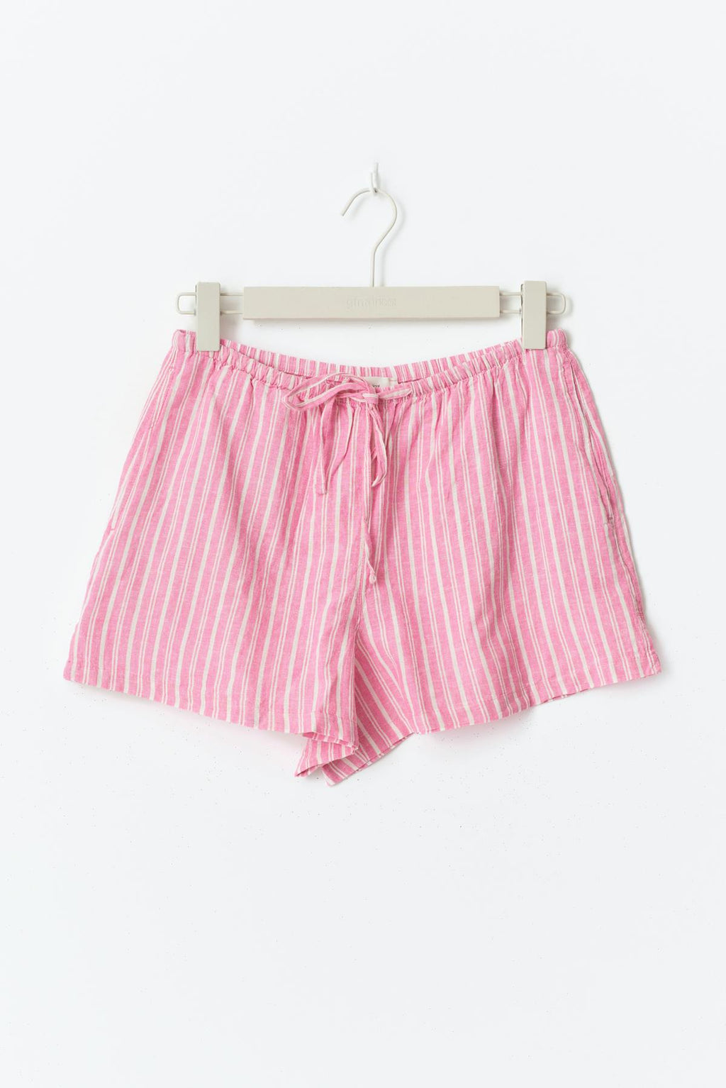 Relaxed linen blend shorts