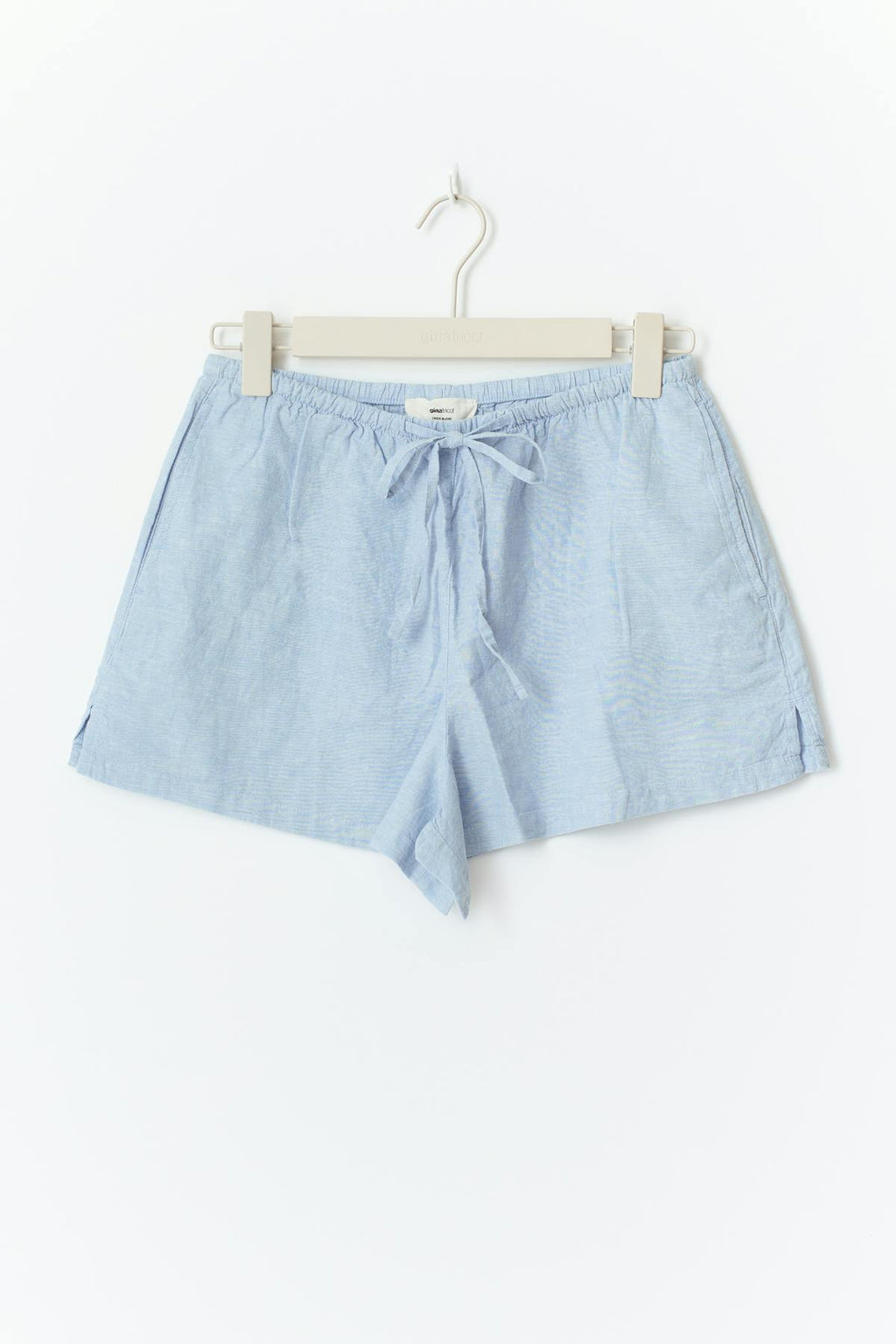Relaxed linen blend shorts