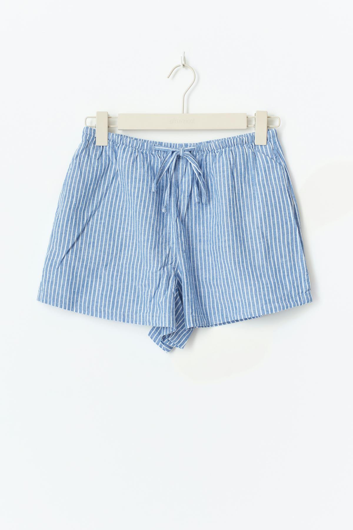 Relaxed linen blend shorts