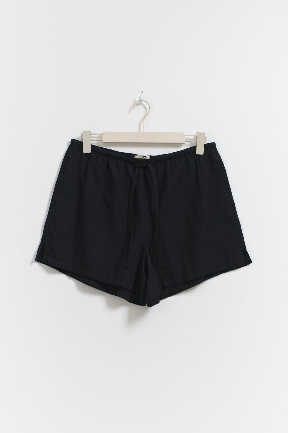 Relaxed linen blend shorts