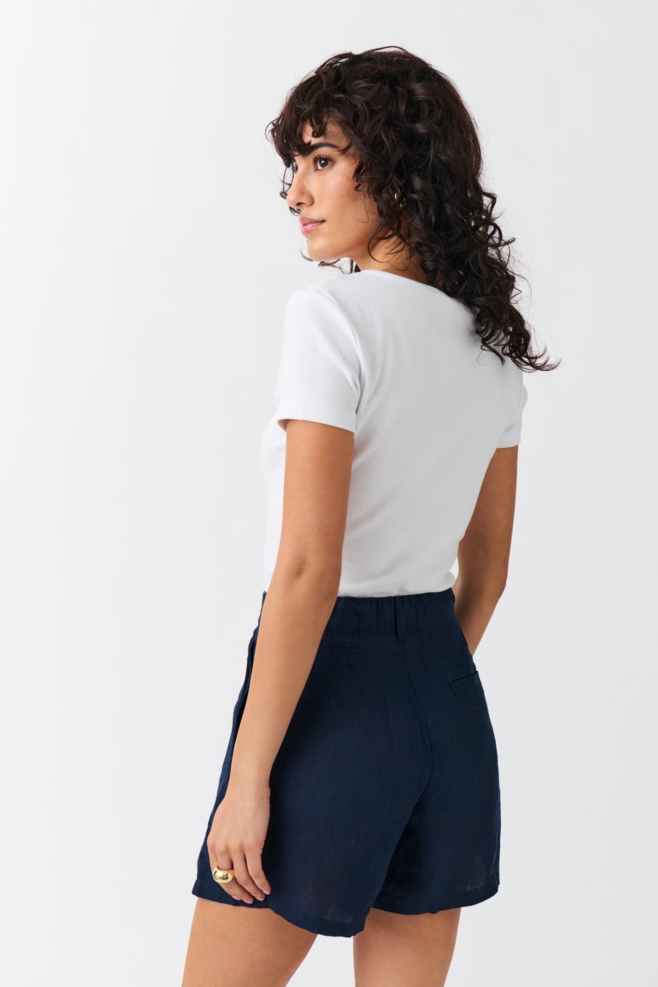 Linen shorts
