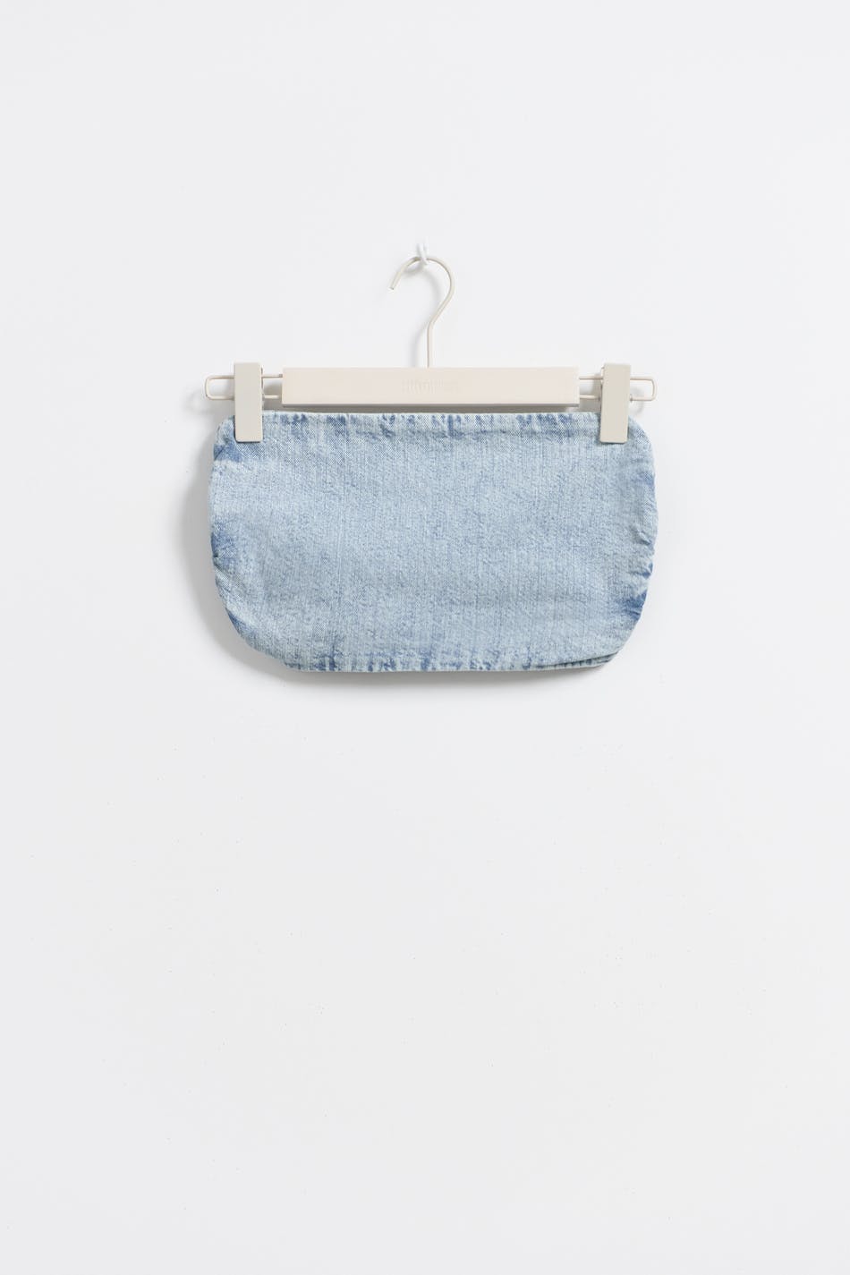 Smock denim tube top