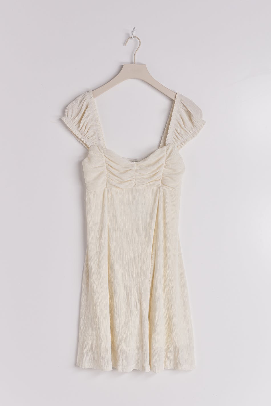 Crinkle mini dress