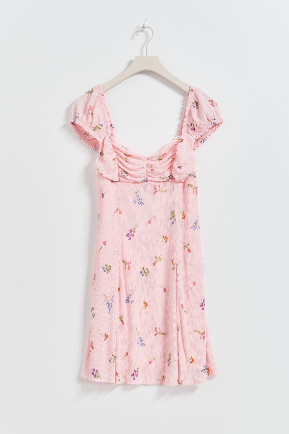 Crinkle mini dress