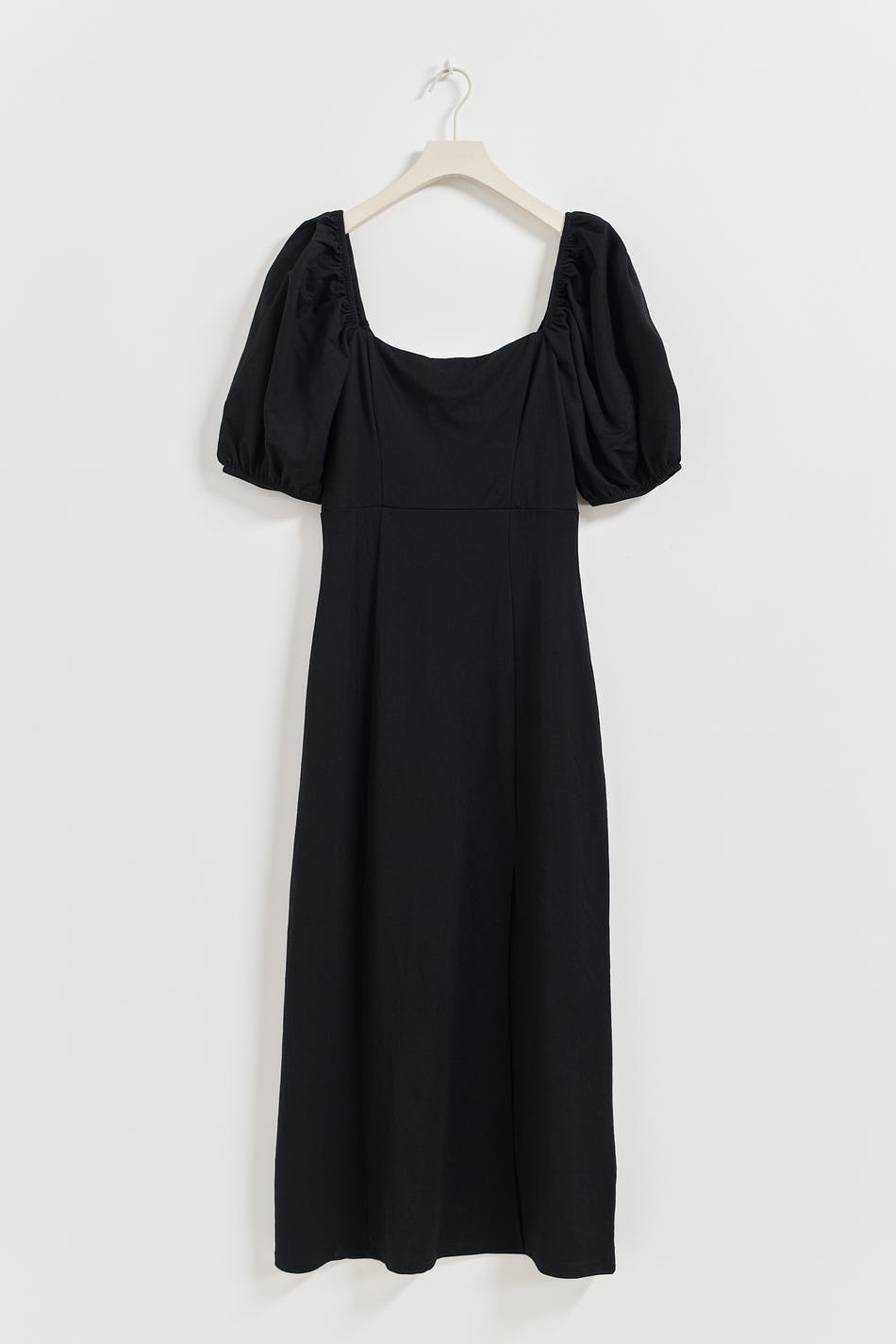 Puff sleeve midi dress