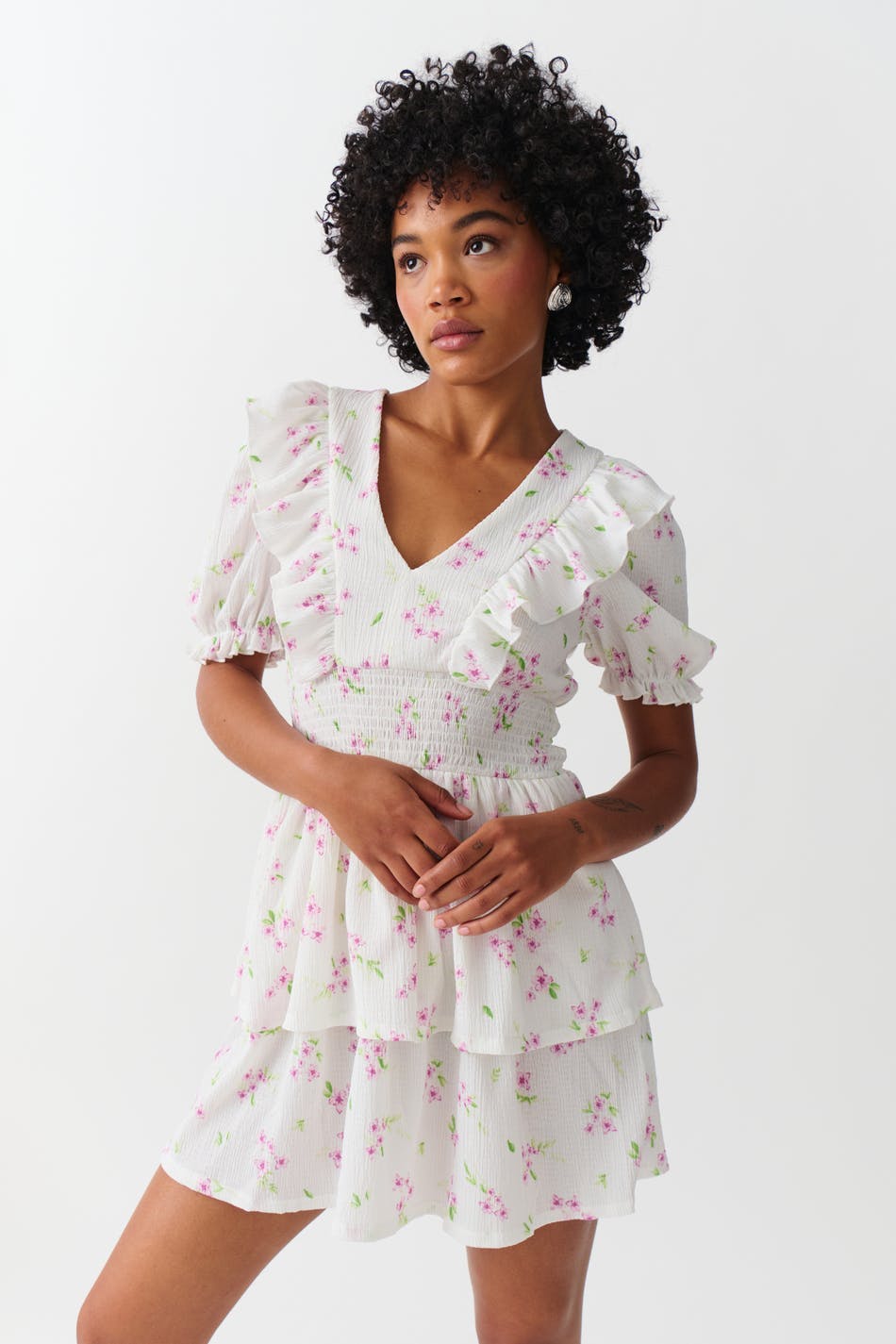 Smock frill dress