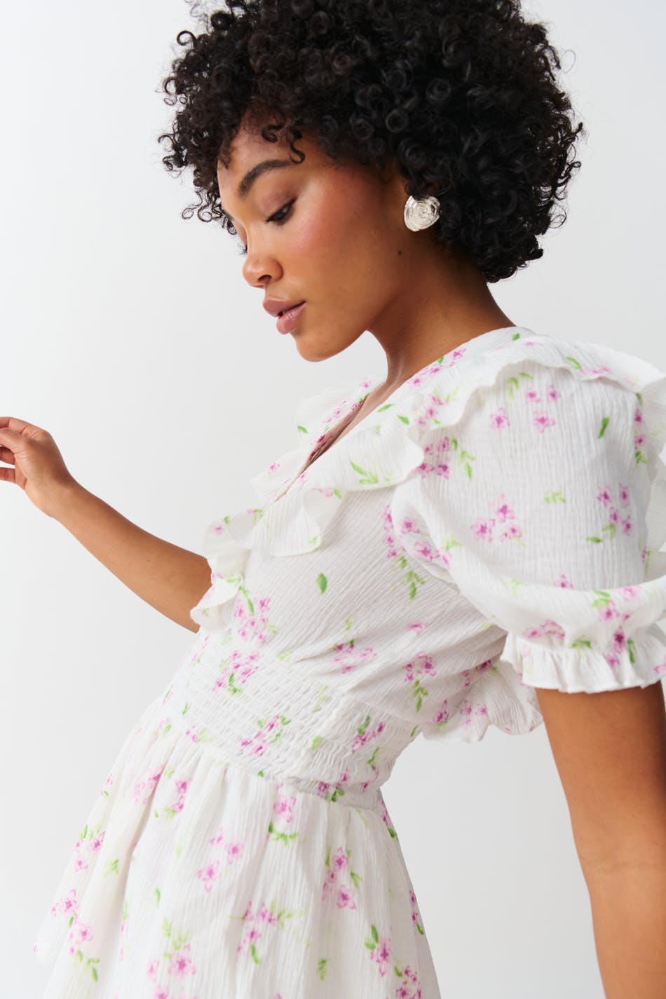 Smock frill dress