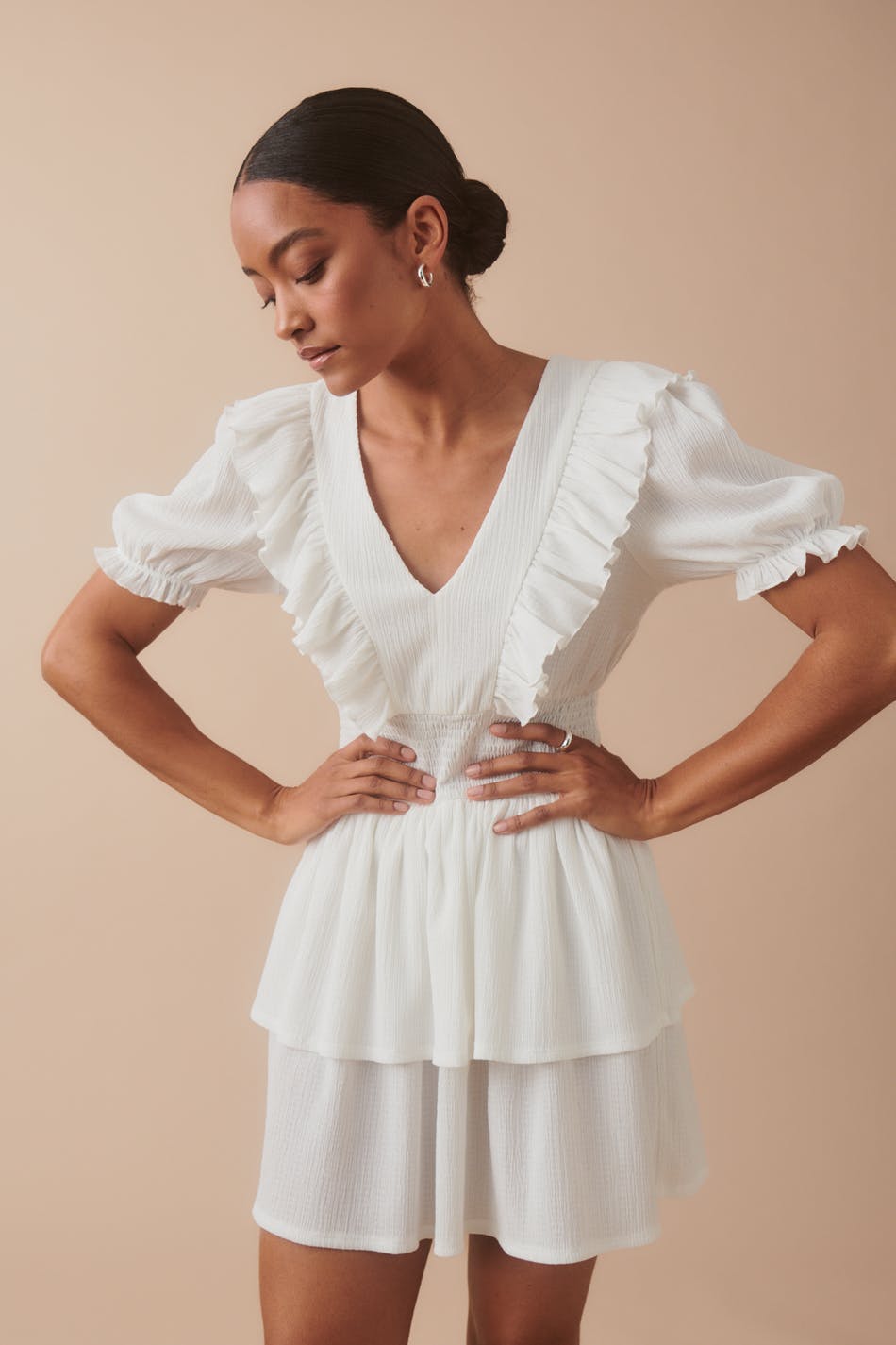 Smock frill dress