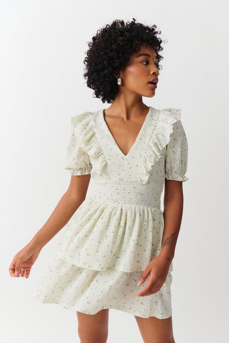 Smock frill dress