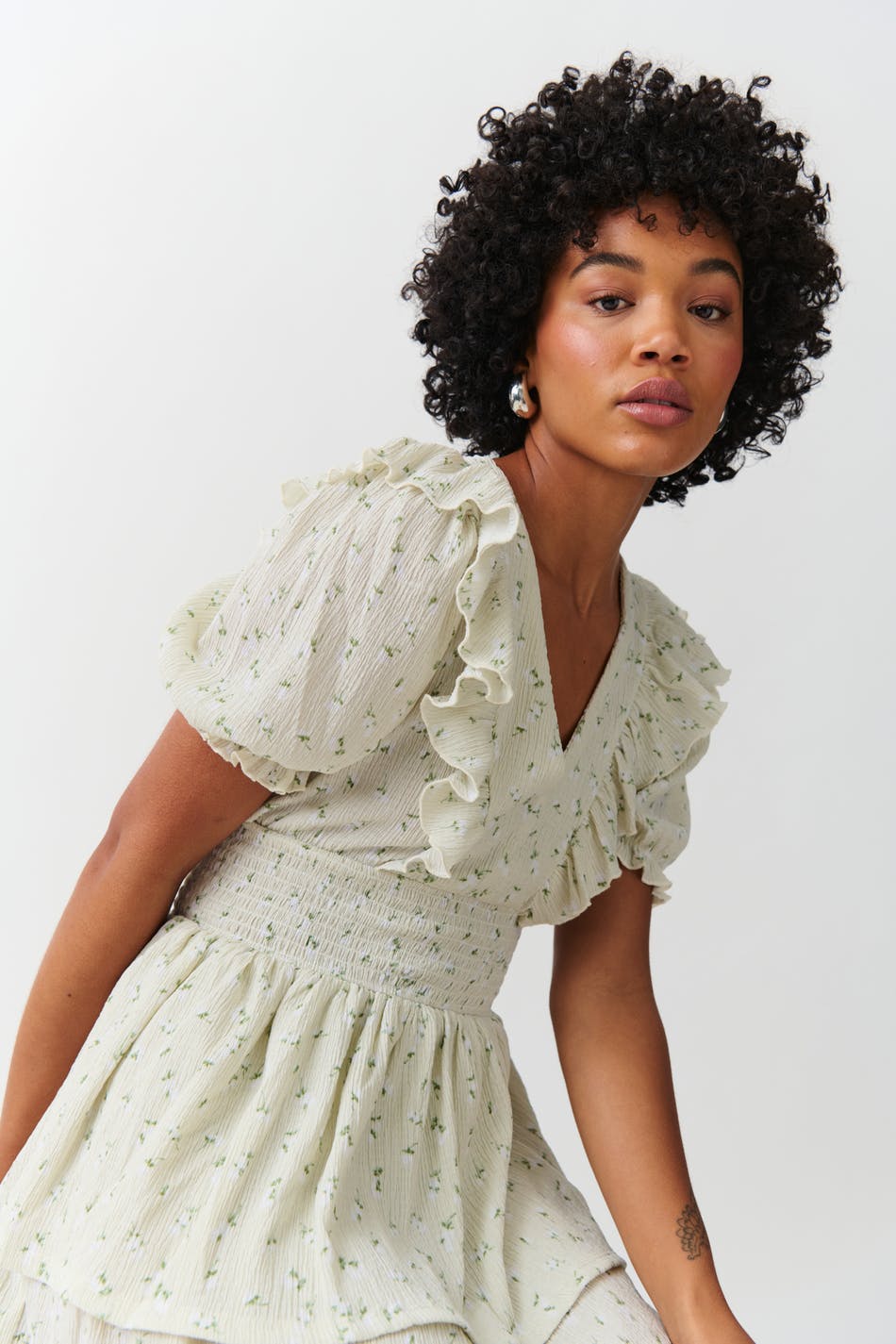 Smock frill dress