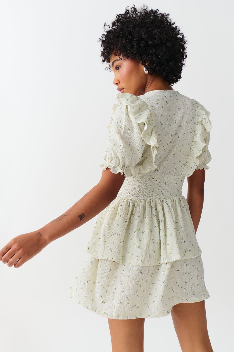 Smock frill dress