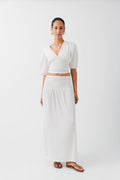 Smock maxi skirt