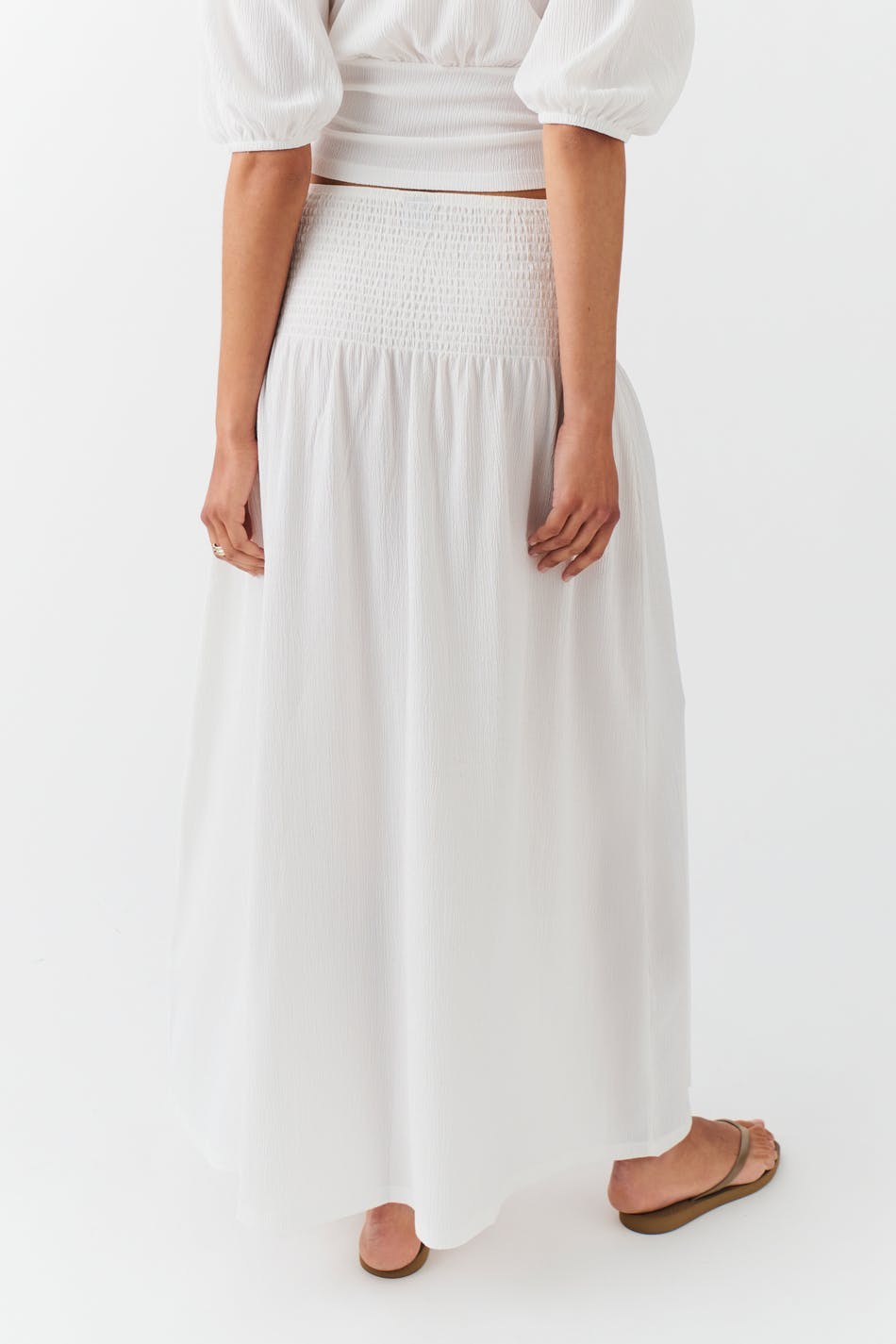 Smock maxi skirt