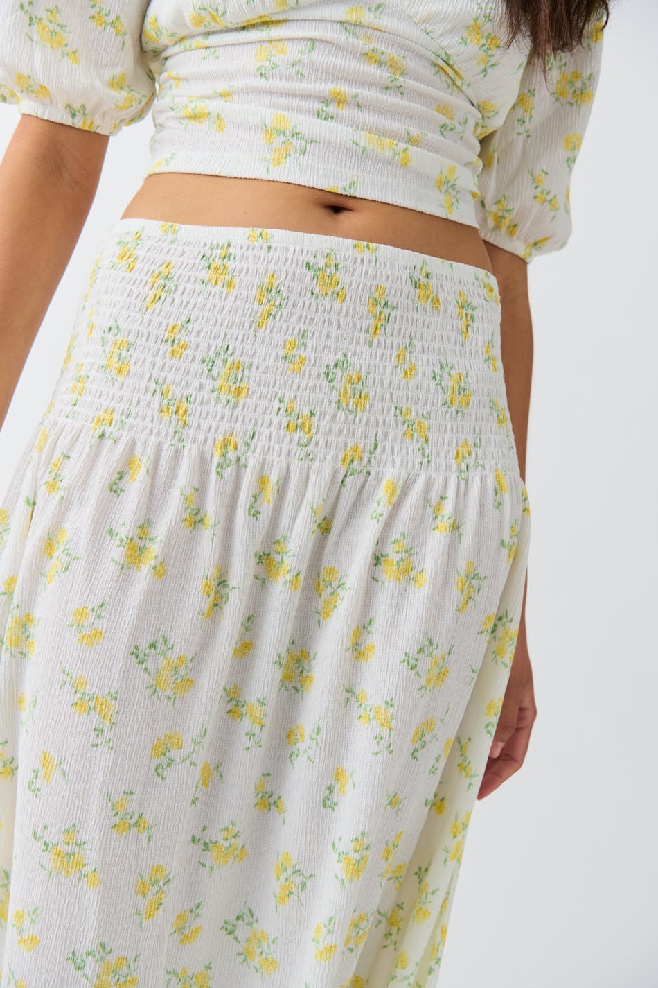 Smock maxi skirt