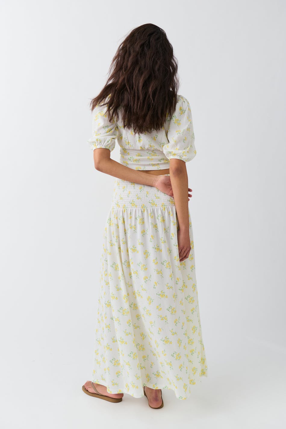 Smock maxi skirt
