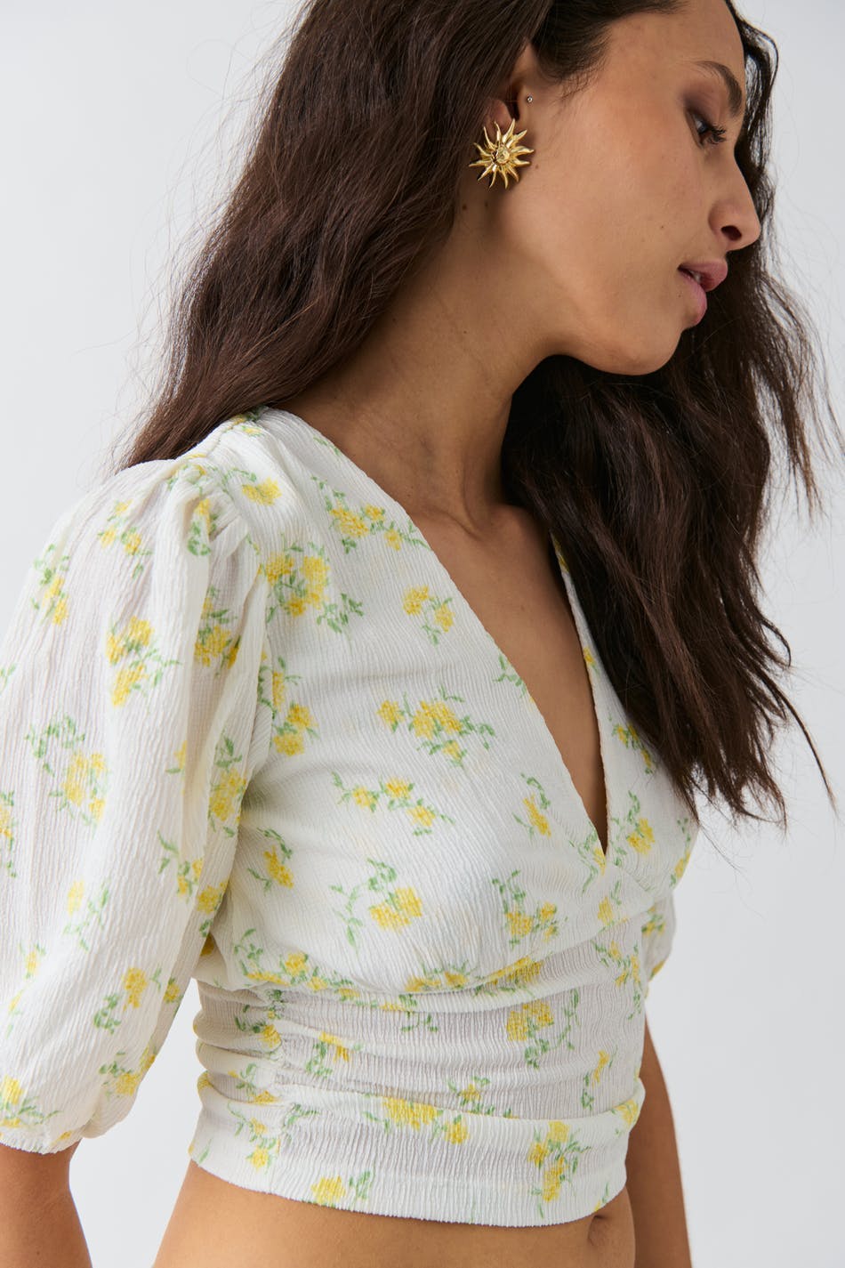 Puff sleeve top