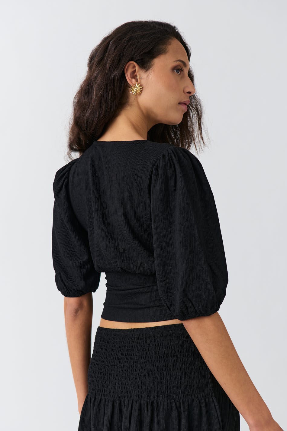 Puff sleeve top