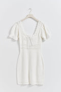 Crochet knitted dress